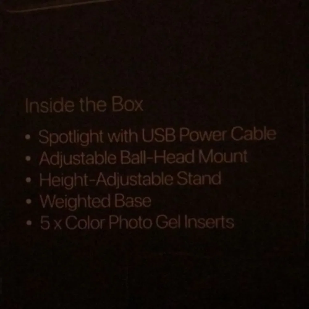 Vivitar light spotlight sunset multi color effects